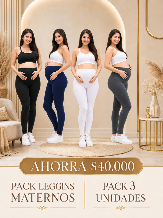 Pack 3 Leggins Maternos