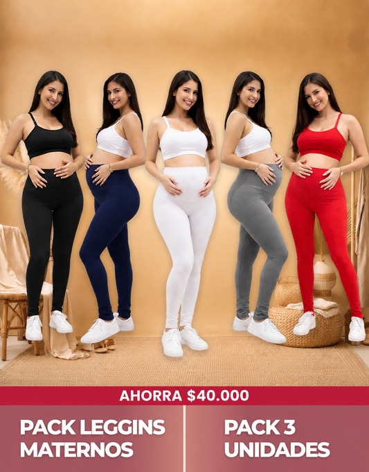 Pack 3 Leggins Maternos
