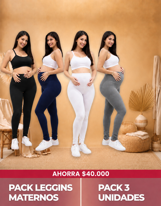 Pack 3 Leggins Maternos