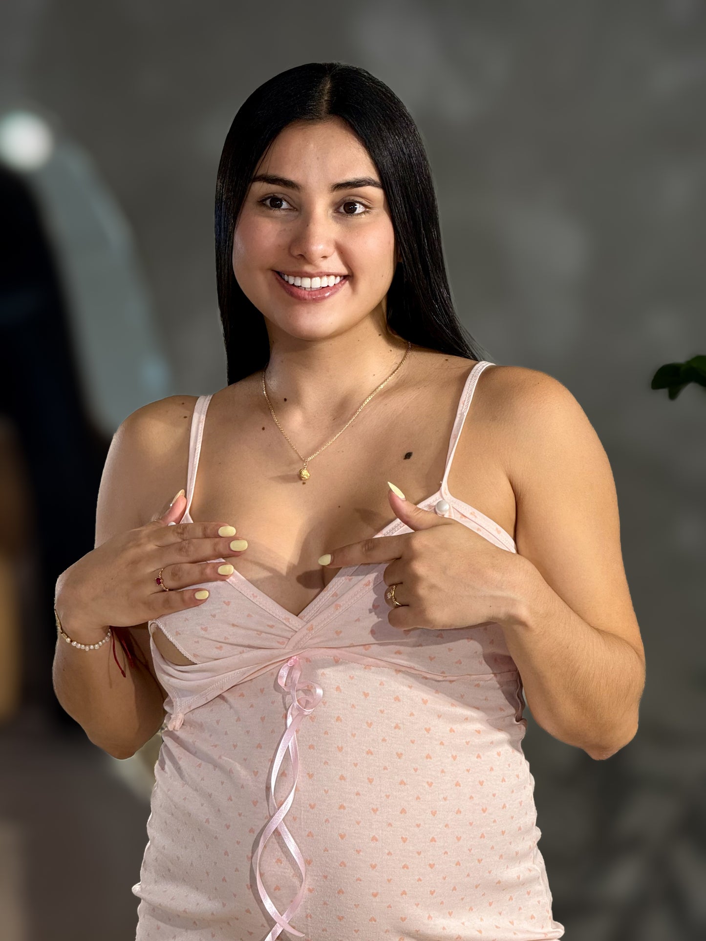 PIJAMA MATERNA DUO BATA - BoutiqueMundoMaterno
